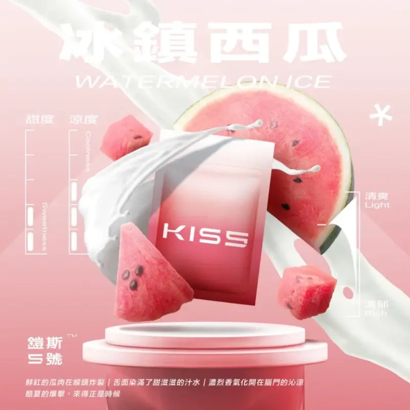 KISS鎧斯5號一代煙彈冰鎮西瓜webp LANATOP 台灣電子煙商城 | 主機煙彈一次性霧化器專賣