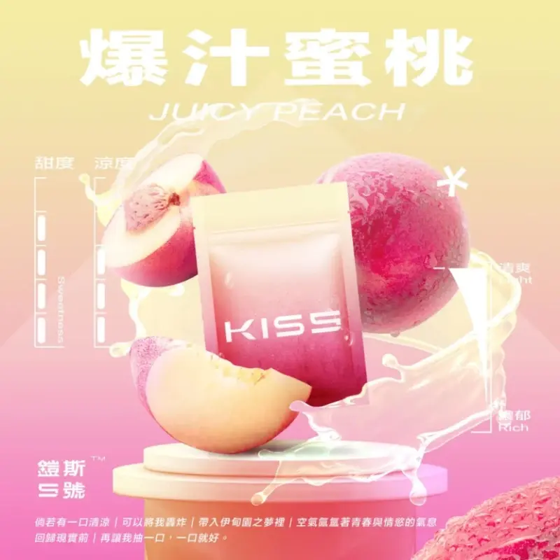 KISS鎧斯5號一代煙彈爆汁蜜桃webp LANATOP 台灣電子煙商城 | 主機煙彈一次性霧化器專賣