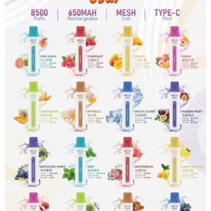魅嗨 MEHA VBar 小白條一次性 (8500口 拋棄式電子煙款) (外出款)